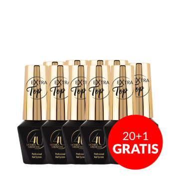 20+1gratis Top hybrydowy Extra Top no wipe by Monika Mielniczuk Molly Nails HEMA/Di-HEMA Free 10g