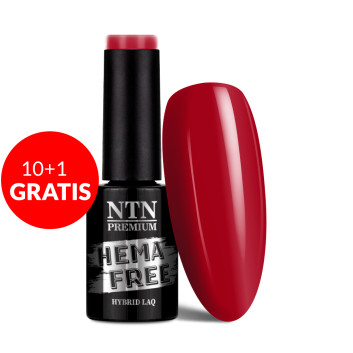 10+1gratis Lakier hybrydowy NTN Premium Celebration Collection HEMA/Di-HEMA Free 5g Nr 168