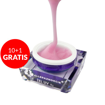 10+1gratis Żel budujący Jelly Allepaznokcie Cotton Pink 5g