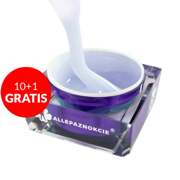 10+1gratis Żel budujący Jelly Allepaznokcie Manifest White 15g