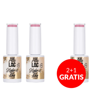 2+1gratis Lakier hybrydowy AlleLac Creamy French HEMA/Di-HEMA Free 5g Nr 188