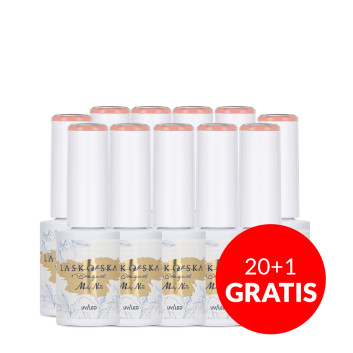 20+1gratis Lakier hybrydowy Molly Nails @Bouquet by Laskovska Tulip Dreams HEMA/Di-HEMA Free 7g