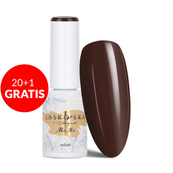 20+1gratis Lakier hybrydowy Molly Nails @Bouquet by Laskovska Brown Pampas HEMA/Di-HEMA Free 7g