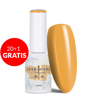 20+1gratis Lakier hybrydowy Molly Nails @Bouquet by Laskovska Marigold HEMA/Di-HEMA Free 7g