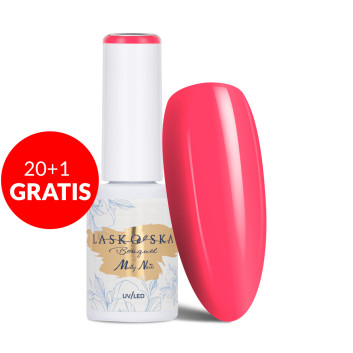 20+1gratis Lakier hybrydowy Molly Nails @Bouquet by Laskovska Pomponella HEMA/Di-HEMA Free 7g