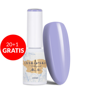 20+1gratis Lakier hybrydowy Molly Nails @Bouquet by Laskovska Lavender HEMA/Di-HEMA Free 7g