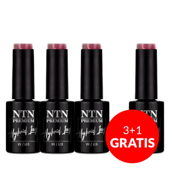 3+1gratis Lakier hybrydowy Ntn Premium Romantica Collection 5g Nr 102