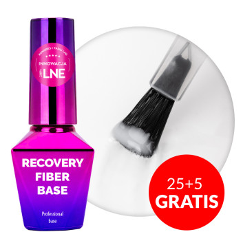 25+5gratis Baza hybrydowa Recovery Fiber Base MollyLac Natural white 10g