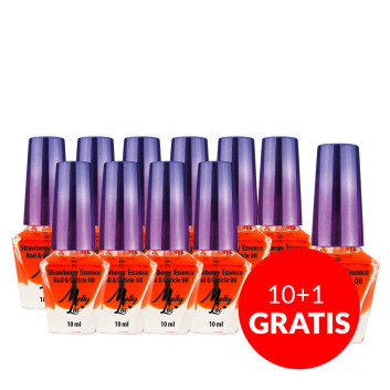 10+1gratis Oliwka do skórek i paznokci Strawberry Essence MollyLac 10 ml