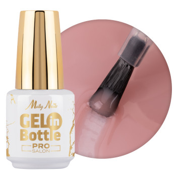 Żel do paznokci w butelce z pędzelkiem wielofunkcyjnym Gel in Bottle Molly Nails Pro Salon Naked 15g