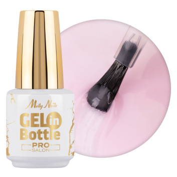 Żel do paznokci w butelce z pędzelkiem wielofunkcyjnym Gel in Bottle Molly Nails Pro Salon Icy Pink 15g