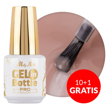 10+1gratis Żel do paznokci w butelce z pędzelkiem wielofunkcyjnym Gel in Bottle Molly Nails Pro Salon Jasmine 15g