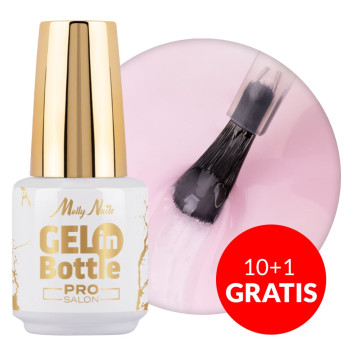 10+1gratis Żel do paznokci w butelce z pędzelkiem wielofunkcyjnym Gel in Bottle Molly Nails Pro Salon Icy Pink 15g