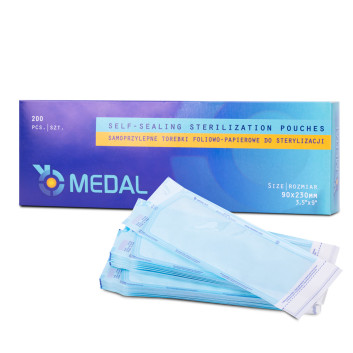 Torebki do sterylizacji Medal 90x230mm 200 szt