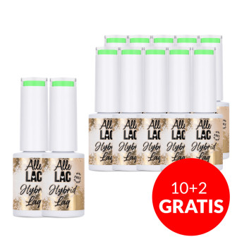 10+2gratis Lakier hybrydowy AlleLac Over the Rainbow Neon HEMA/Di-HEMA Free 5g Nr 80