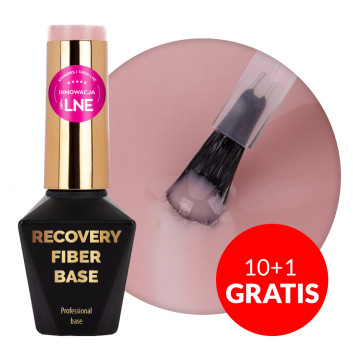 10+1gratis Baza hybrydowa Recovery Fiber Base MollyLac Make Me Blush 10g