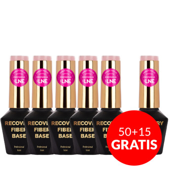 50+15gratis Baza hybrydowa Recovery Fiber Base MollyLac Make Me Blush 10g