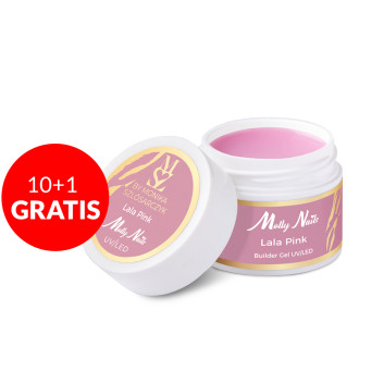 10+1gratis Żel budujący Salon Gel Lala Pink by Monika Szlósarczyk Molly Nails HEMA/Di-HEMA Free 15g