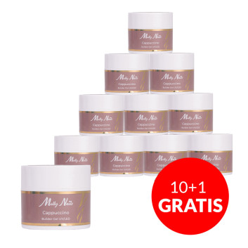 10+1gratis Żel budujący Salon Gel Cappuccino by Monika Szlósarczyk Molly Nails HEMA/Di-HEMA Free 15g