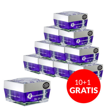 10+1gratis Podologic Gel Allepaznokcie przeźroczysty żel do rekonstrukcji paznokci HEMA/Di-HEMA Free 30g