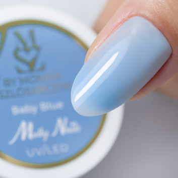 Żel budujący Milky Dreams Gel Baby Blue by Monika Szlósarczyk Molly Nails HEMA Free 15g