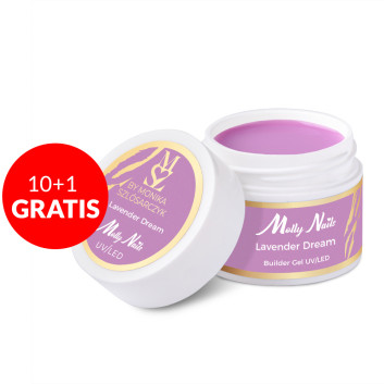 10+1gratis Żel budujący Milky Dreams Gel Lavender Dream by Monika Szlósarczyk Molly Nails HEMA Free 15g