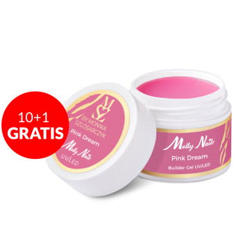 10+1gratis Żel budujący Milky Dreams Gel Pink Dream by Monika Szlósarczyk Molly Nails HEMA Free 15g