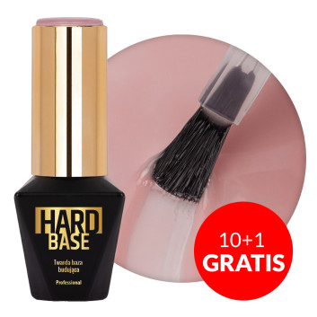 10+1gratis Twarda baza budująca do paznokci Molly Nails Hard Base Tan Lines 10g