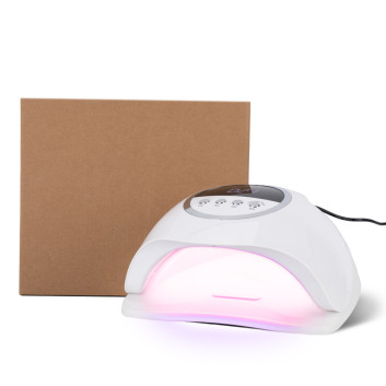 Lampa do paznokci UV/LED 320W No Name do lakierów hybrydowych żeli i akrylożeli biała X20 MAX