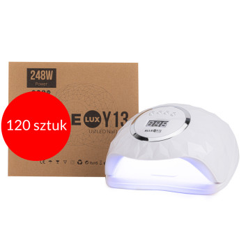 120sztuk Lampa do paznokci dual UV/LED AlleLux Y13 do lakierów hybrydowych żeli i akrylożeli 248W biała white