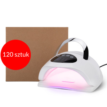 120sztuk Lampa do paznokci UV/LED 320W No Name do lakierów hybrydowych żeli i akrylożeli biała X17 MAX