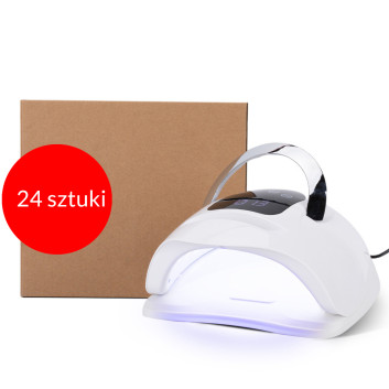 24sztuki Lampa do paznokci UV/LED X16 MAX do lakierów hybrydowych żeli i akrylożeli No Name 258W biała