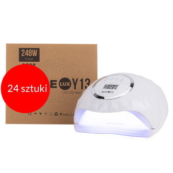 24sztuk Lampa do paznokci dual UV/LED AlleLux Y13 do lakierów hybrydowych żeli i akrylożeli 248W biała