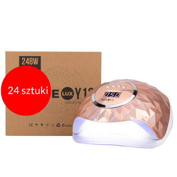 24sztuk Lampa do paznokci dual UV/LED AlleLux Y13 do lakierów hybrydowych żeli i akrylożeli 248W złota gold