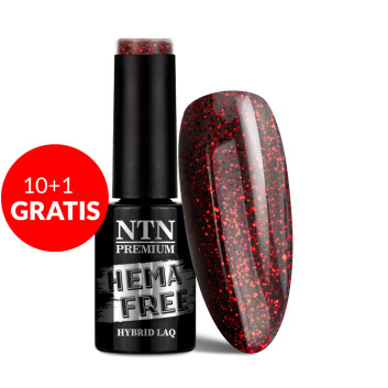 10+1gratis Lakier hybrydowy NTN Premium After Midnight Collection HEMA/Di-HEMA Free 5G NR 68