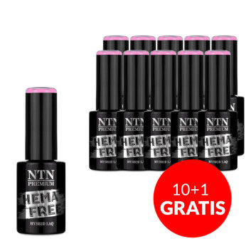 10+1gratis Lakier hybrydowy Ntn Premium Splash Collection HEMA/Di-HEMA Free 5g Nr 124