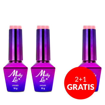 2+1gratis Lakier hybrydowy MollyLac Inspired by you Lolita 10g Nr 50