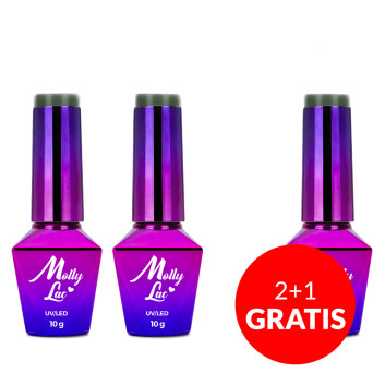 2+1gratis Lakier hybrydowy MollyLac Pure Nature Moss... 10g Nr 107