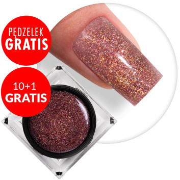 10+1gratis Żel do paznokci Shine on you Rusty Shine MollyLac HEMA/Di-HEMA Free 15g