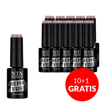 10+1gratis Lakier hybrydowy NTN Premium Topless Collection HEMA/Di-HEMA Free 5g Nr 12