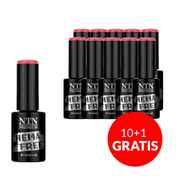 10+1gratis Lakier hybrydowy Ntn Premium Dessert Collection HEMA/Di-HEMA Free 5 g Nr 91