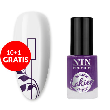 10+1gratis Lakier do stempli i blaszek NTN Premium fioletowy 7ml Nr 97