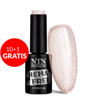 10+1gratis Lakier hybrydowy Ntn Premium Ambrosia Collection HEMA/Di-HEMA Free 5g Nr 156