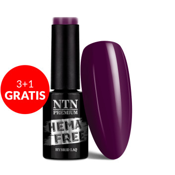 3+1gratis Lakier hybrydowy Ntn Premium Seductive Collection HEMA/Di-HEMA Free 5g Nr 132