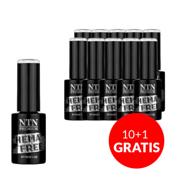 10+1gratis Lakier hybrydowy Ntn Premium Delicate French HEMA/Di-HEMA Free 5g Nr 306