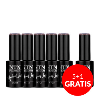 5+1gratis Lakier hybrydowy NTN Premium Topless Collection 5G NR 11