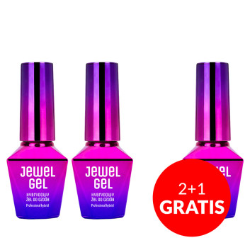 2+1gratis Żel hybrydowy do mocowania ozdób Jewel Gel MollyLac 10g