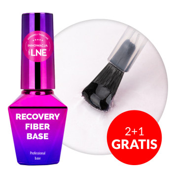 2+1gratis Baza hybrydowa Recovery Fiber Base MollyLac Clear Pink 10g