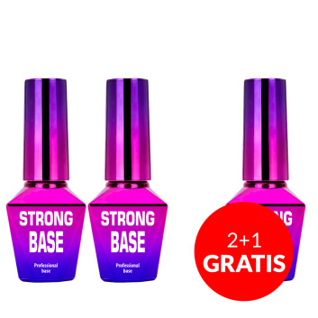 2+1gratis Baza hybrydowa Strong Base MollyLac Clear 10g