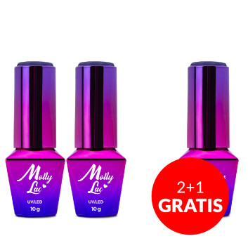 2+1gratis Lakier hybrydowy MollyLac Inspired by you Secret 10g Nr 57